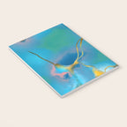 In My Veins, Abstract Marble Gold Texture, Eclectic Painting Resin Bohemian, Contemporary Luxe Chic Luxury Notebook Gallery Image 3