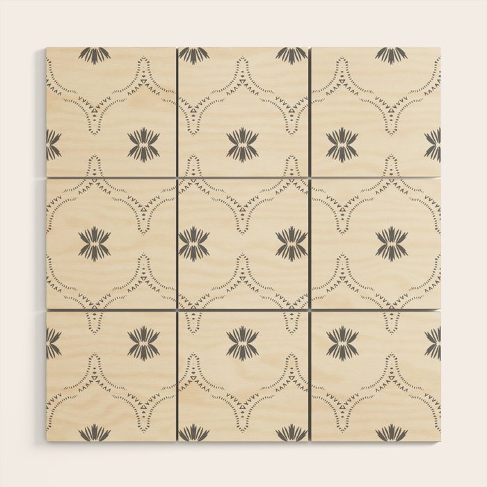WILDFLOWER JASMIN GREY Wood Wall Art Gallery Image 1