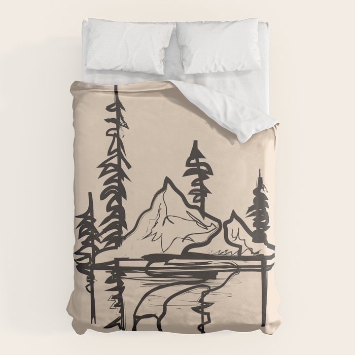 Abstract Landscape II Duvet Cover Gallery Image 6