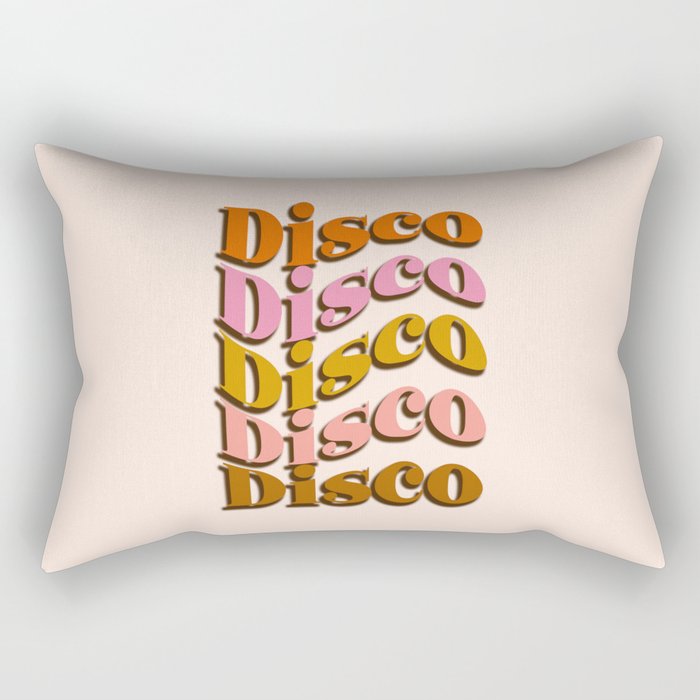 Groovy Disco Disco Rectangular Pillow Gallery Image 2