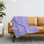 Purple Constellations Throw Blanket Gallery Image 1
