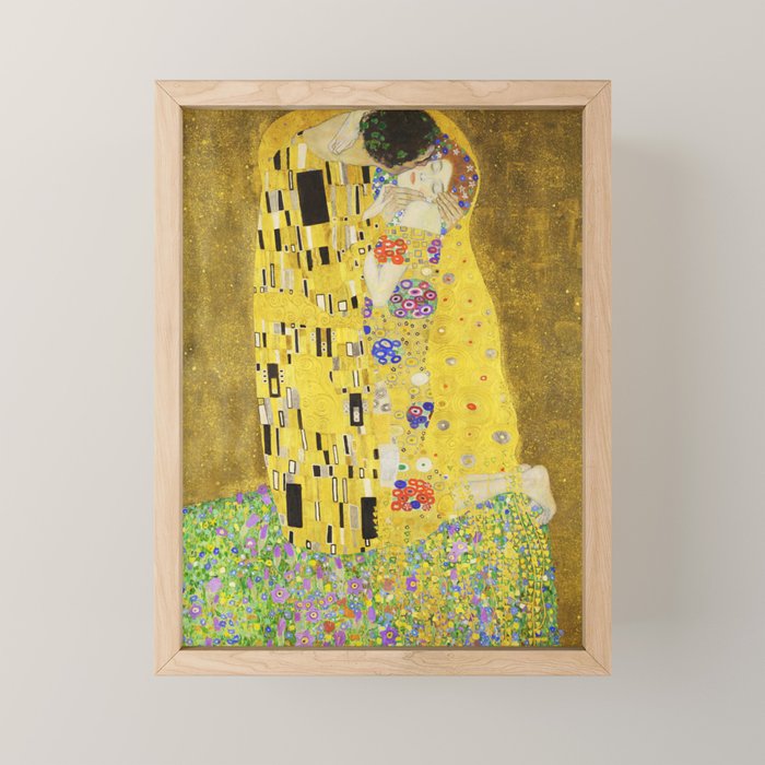 The Kiss - Gustav Klimt, 1907 Mini Art Print Gallery Image 1