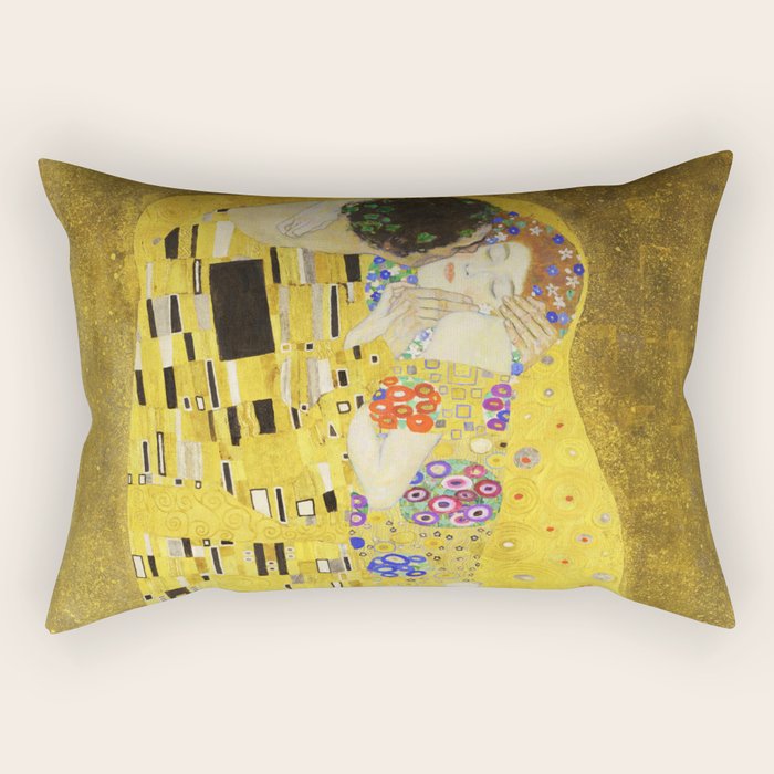 The Kiss - Gustav Klimt, 1907 Rectangular Pillow Gallery Image 2