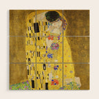 The Kiss - Gustav Klimt, 1907 Wood Wall Art Gallery Image 1