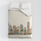 portland oregon skyline Comforter Gallery Image 6