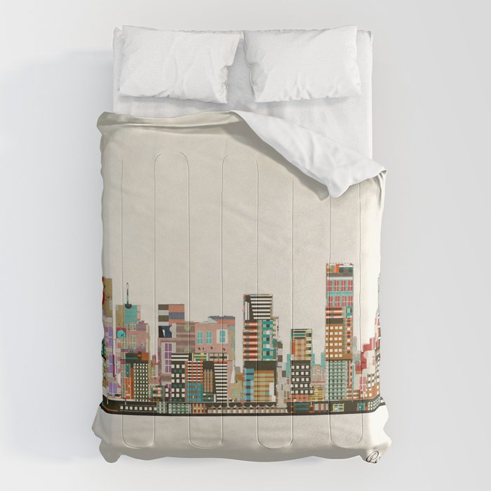 portland oregon skyline Comforter Gallery Image 6