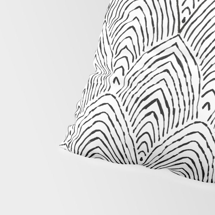 hand drawn deco Pillow Sham Gallery Image 4