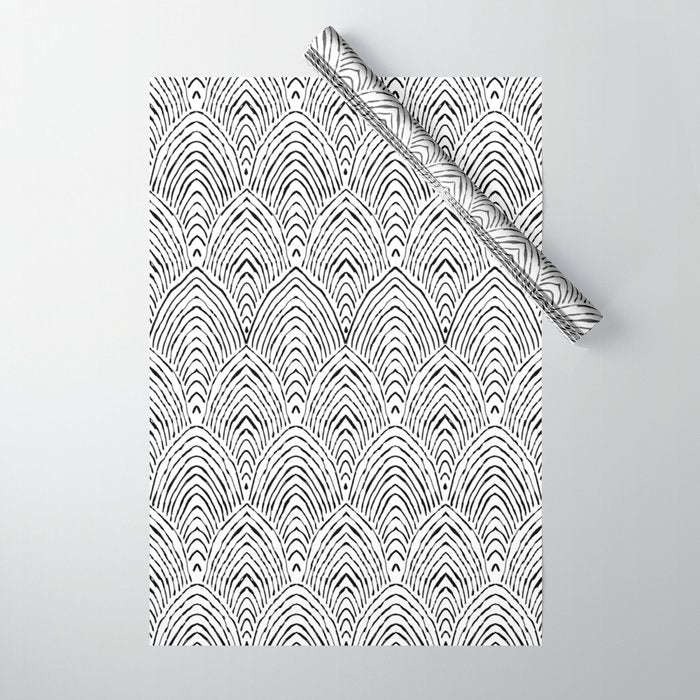 hand drawn deco Wrapping Paper Gallery Image 1