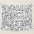 hand drawn deco Wall Tapestry Gallery Image 4