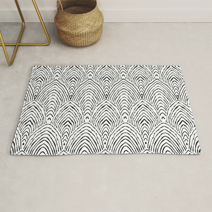 hand drawn deco Rug Gallery Image 1