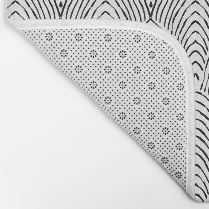 hand drawn deco Bath Mat Gallery Image 2