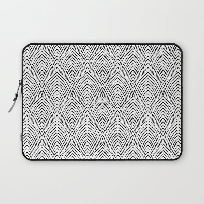 hand drawn deco Laptop Sleeve Gallery Image 1