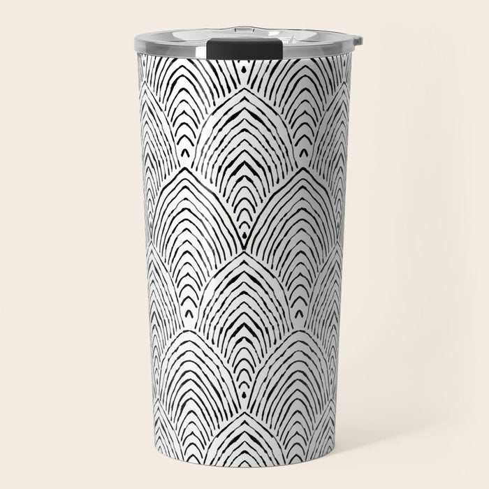 hand drawn deco Travel Mug Gallery Image 1