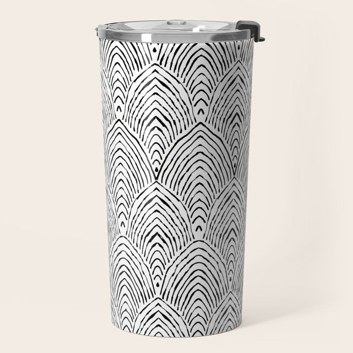 hand drawn deco Travel Mug Gallery Image 2