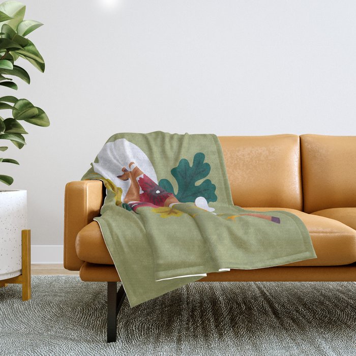 Doe - Crepuscular Critters Throw Blanket Gallery Image 1