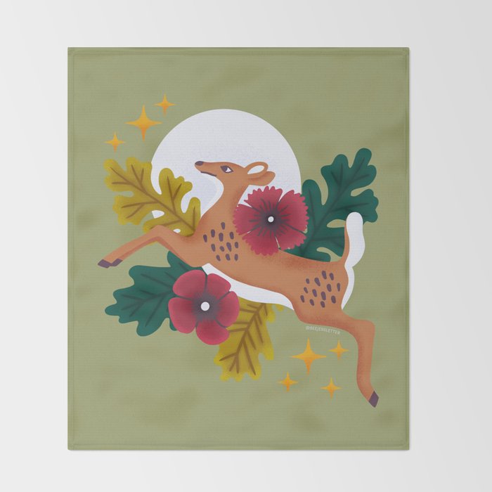 Doe - Crepuscular Critters Throw Blanket Gallery Image 2