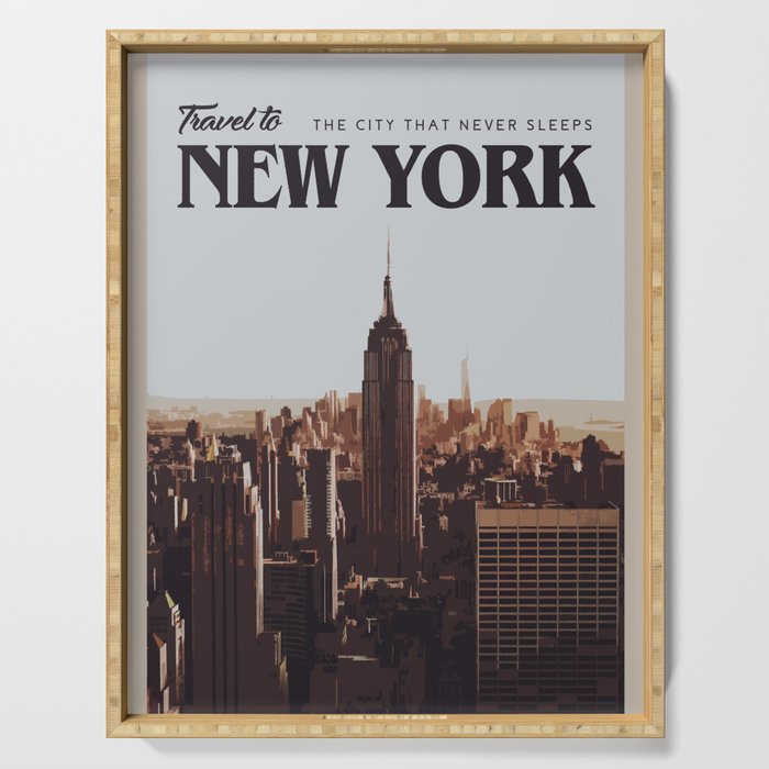 Visit New York Serving Tray Gallery Image 1