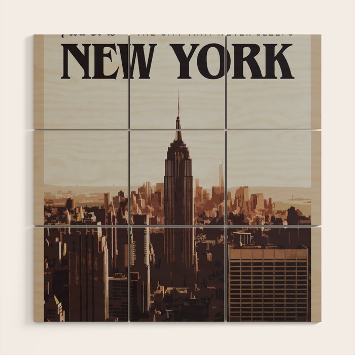 Visit New York Wood Wall Art Gallery Image 1