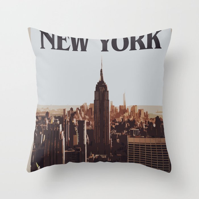 Visit New York Throw Pillow Gallery Image 6