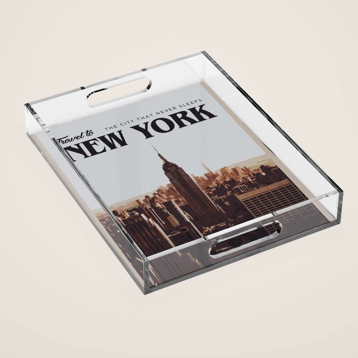 Visit New York Acrylic Tray Gallery Image 1