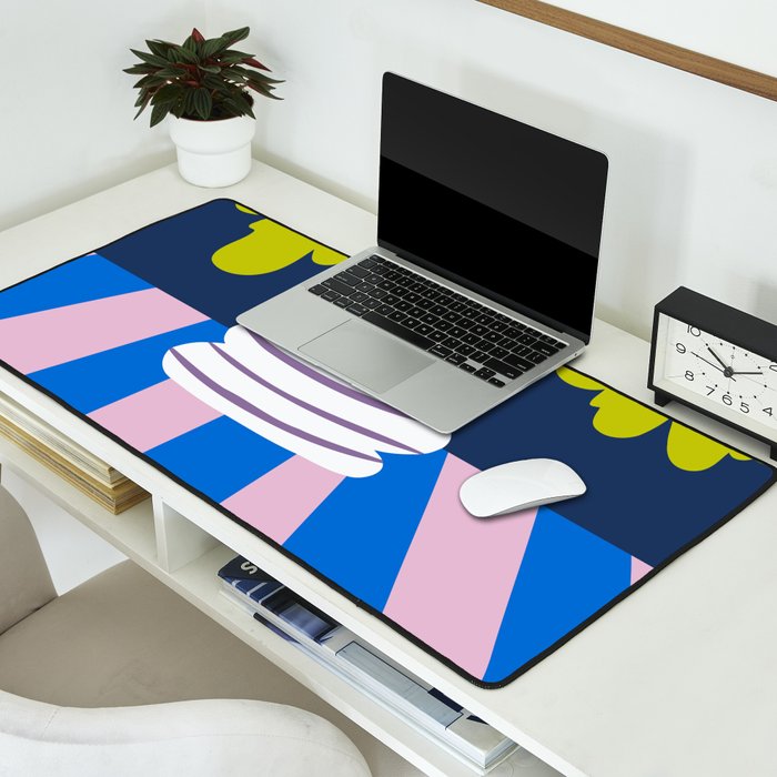 Color burst clay Desk Mat Gallery Image 2
