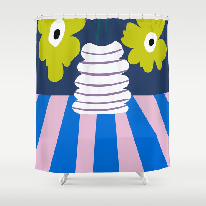 Color burst clay Shower Curtain Gallery Image 1
