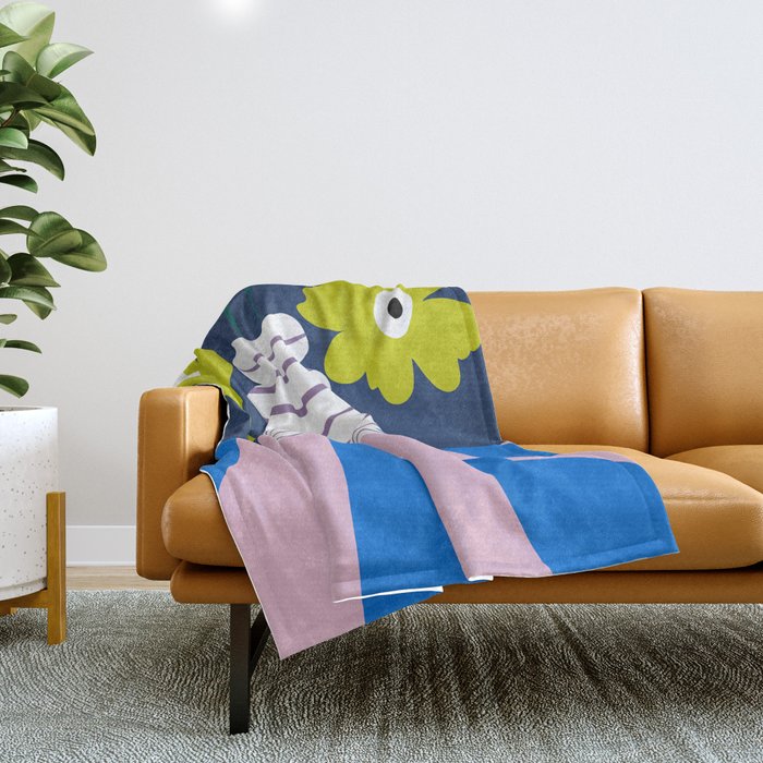 Color burst clay Throw Blanket Gallery Image 1