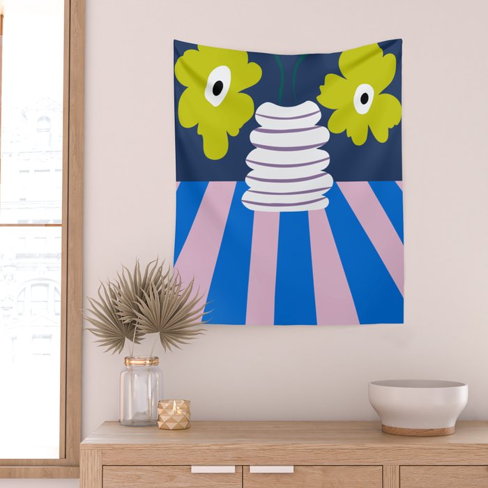Color burst clay Wall Tapestry Gallery Image 2