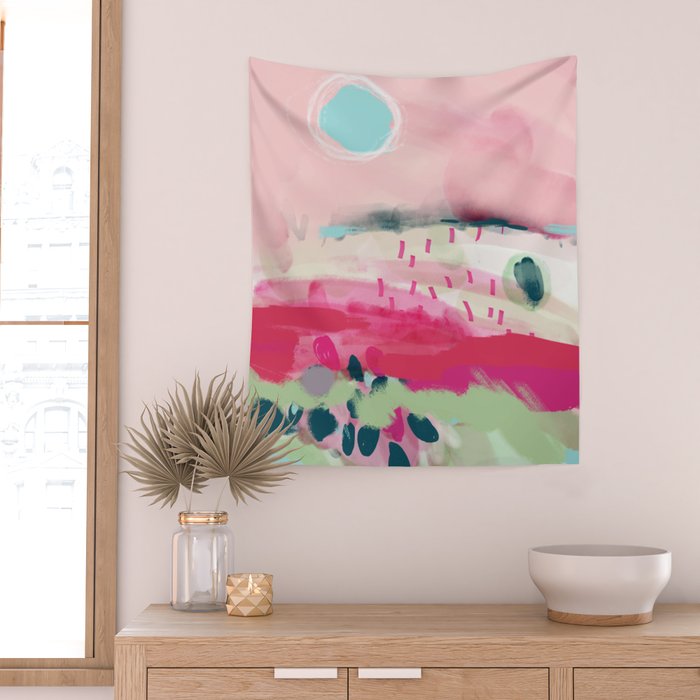 spring dream landscape Wall Tapestry Gallery Image 2