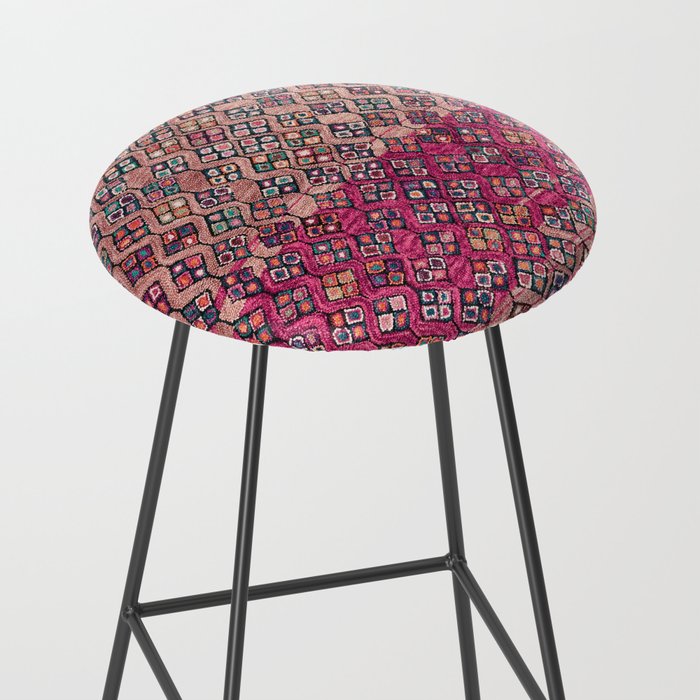 Traditional Moroccan Berber Artwork Design E17 Stool Gallery Image 2