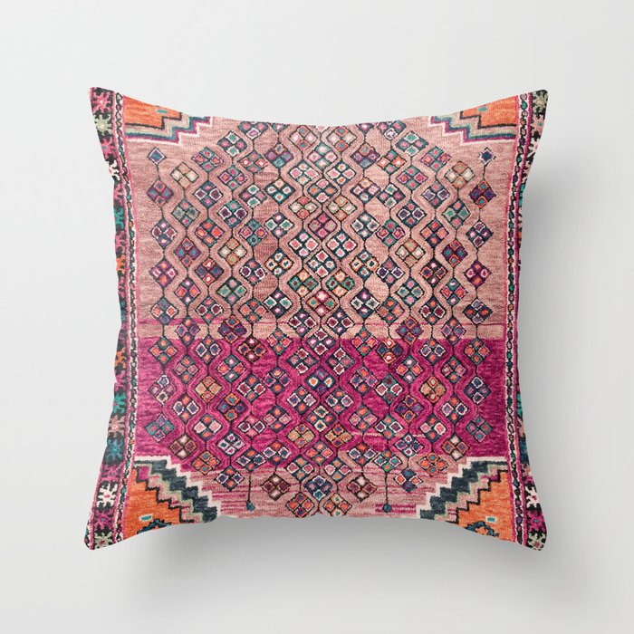 Traditional Moroccan Berber Artwork Design E17 Throw Pillow Gallery Image 1