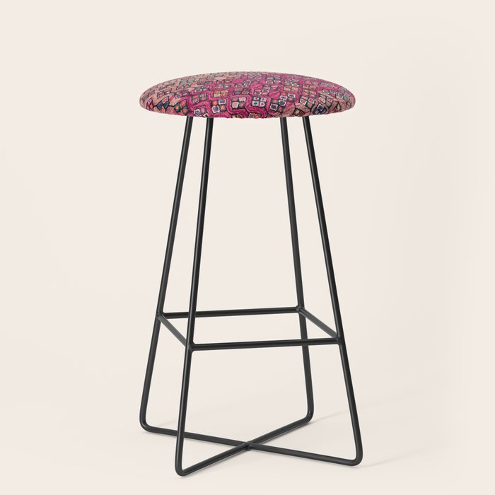 Traditional Moroccan Berber Artwork Design E17 Stool Gallery Image 1