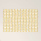 English Country Cottage Petite Willoughby Pattern in Warm Butter Yellow Welcome Mat Gallery Image 1