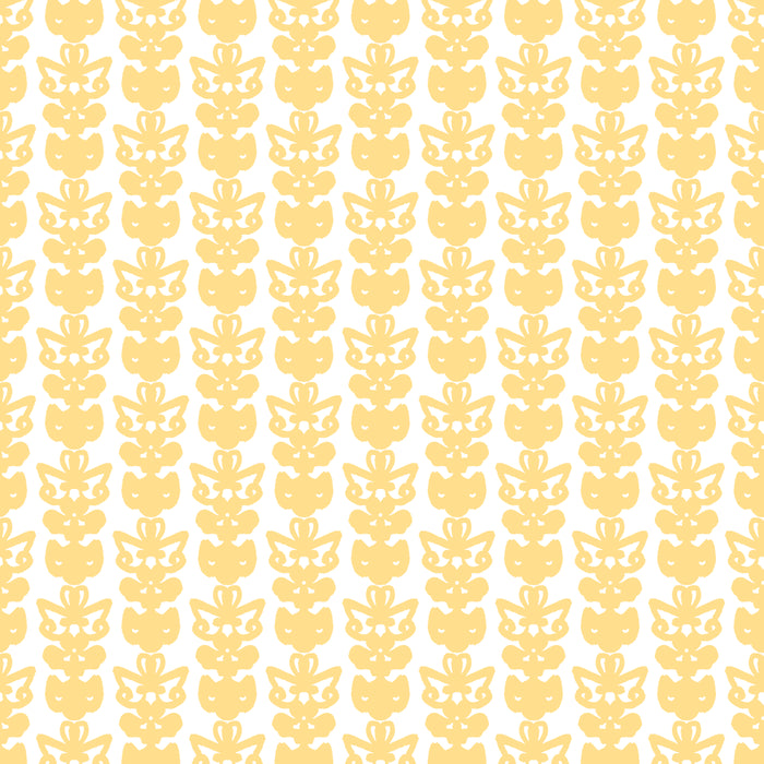 English Country Cottage Petite Willoughby Pattern in Warm Butter Yellow Coffee Mug Gallery Image 2
