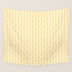 English Country Cottage Petite Willoughby Pattern in Warm Butter Yellow Wall Tapestry Gallery Image 4