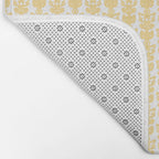 English Country Cottage Petite Willoughby Pattern in Warm Butter Yellow Bath Mat Gallery Image 2