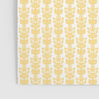 English Country Cottage Petite Willoughby Pattern in Warm Butter Yellow Poster Gallery Image 3