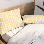 English Country Cottage Petite Willoughby Pattern in Warm Butter Yellow Pillow Sham Gallery Image 2