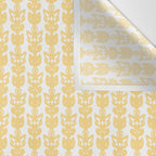 English Country Cottage Petite Willoughby Pattern in Warm Butter Yellow Wall Tapestry Gallery Image 3