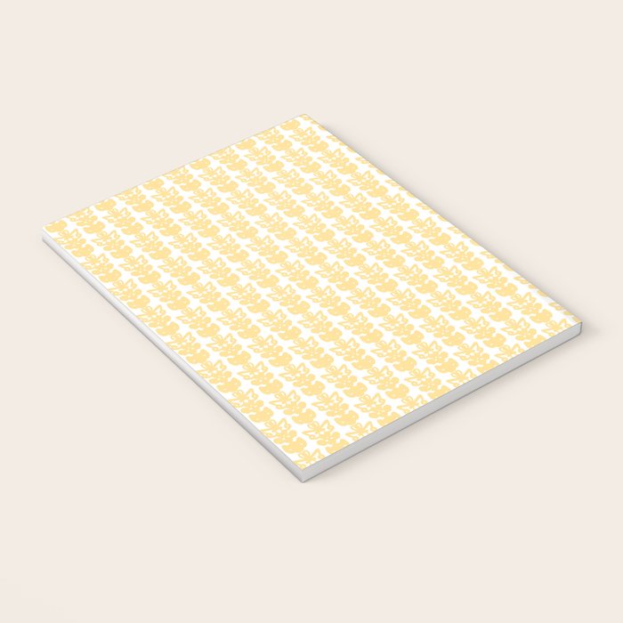 English Country Cottage Petite Willoughby Pattern in Warm Butter Yellow Notebook Gallery Image 3