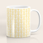English Country Cottage Petite Willoughby Pattern in Warm Butter Yellow Coffee Mug Gallery Image 1