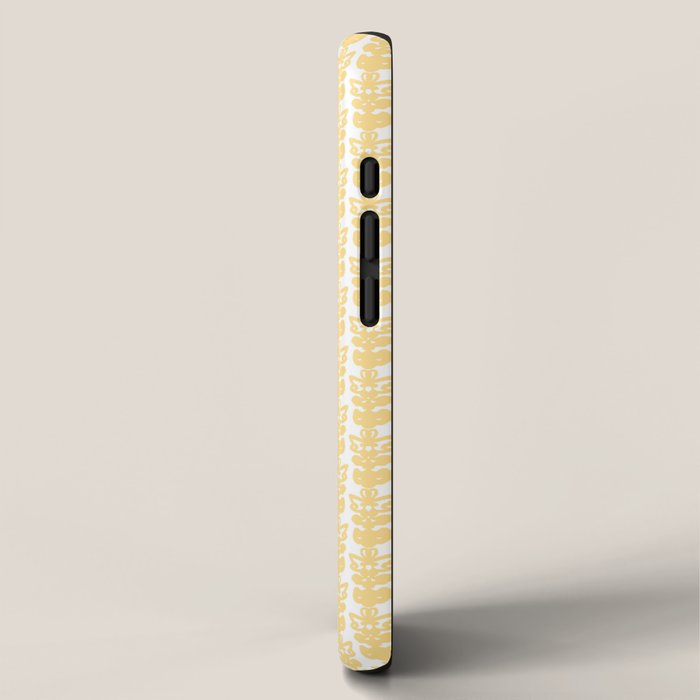 English Country Cottage Petite Willoughby Pattern in Warm Butter Yellow iPhone Case Gallery Image 2