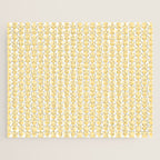 English Country Cottage Petite Willoughby Pattern in Warm Butter Yellow Jigsaw Puzzle Gallery Image 1