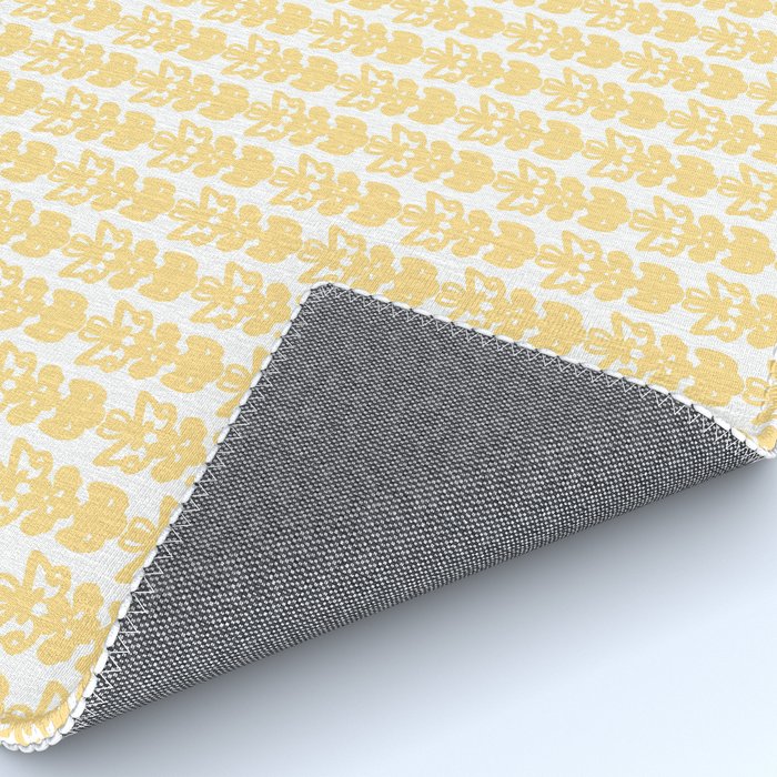 English Country Cottage Petite Willoughby Pattern in Warm Butter Yellow Rug Gallery Image 4