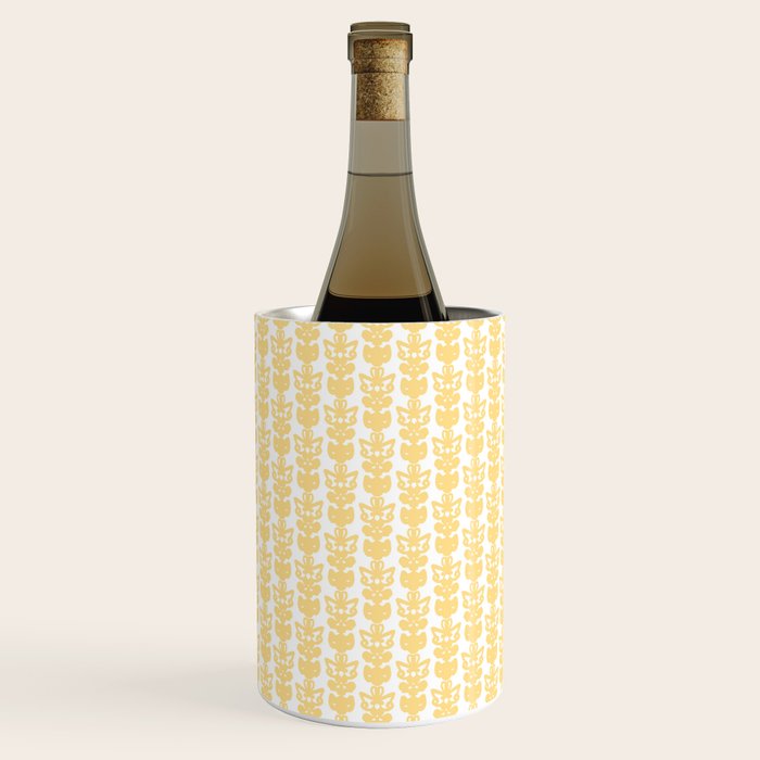 English Country Cottage Petite Willoughby Pattern in Warm Butter Yellow Wine Chiller Gallery Image 1