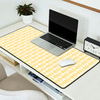 English Country Cottage Petite Willoughby Pattern in Warm Butter Yellow Desk Mat Gallery Image 2