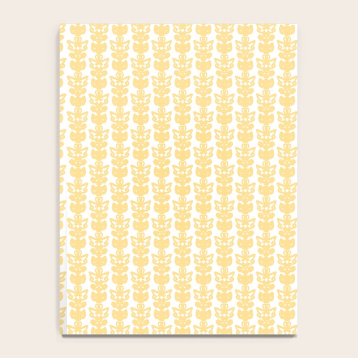 English Country Cottage Petite Willoughby Pattern in Warm Butter Yellow Notebook Gallery Image 4