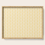 English Country Cottage Petite Willoughby Pattern in Warm Butter Yellow Serving Tray Gallery Image 1