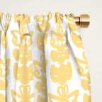 English Country Cottage Petite Willoughby Pattern in Warm Butter Yellow Window Curtain Gallery Image 2