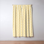 English Country Cottage Petite Willoughby Pattern in Warm Butter Yellow Window Curtain Gallery Image 3